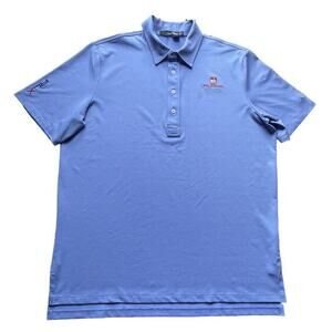 NWOT Ralph Lauren RLX Tour Wells Fargo Championship Polo Shirt Blue Large Men